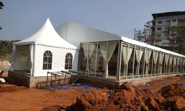 Curved Tent Enhance Weddings and Exhibitions
